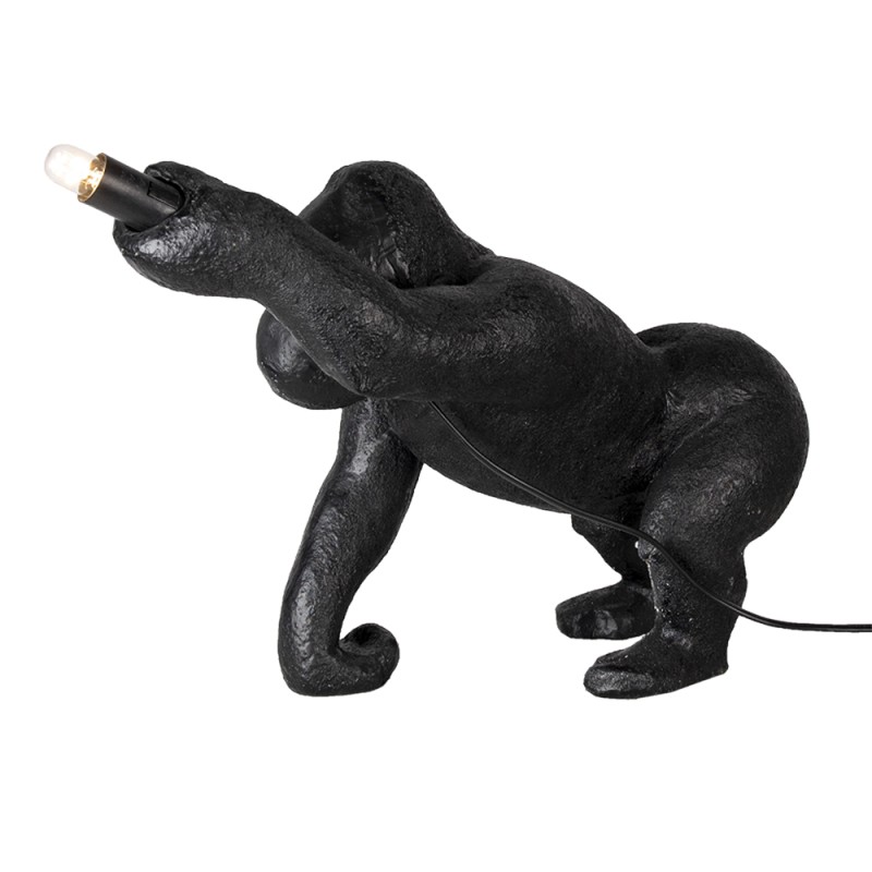 Clayre & Eef Lamp Base  Monkey 43x19x30 cm  Black Plastic