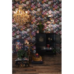 Clayre & Eef Artificial Flower 25 cm Green Plastic Foam Round