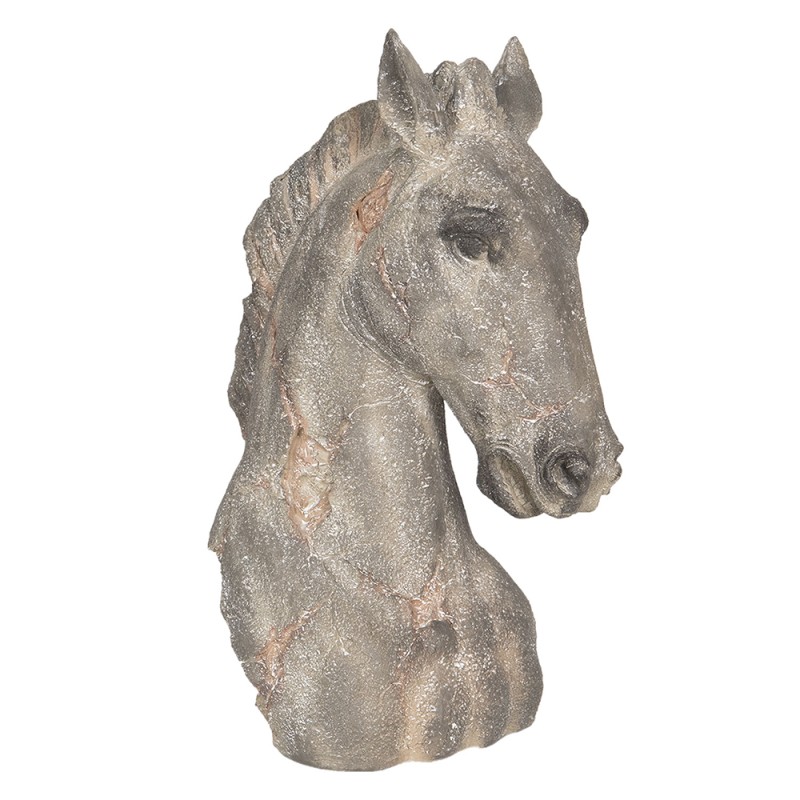 2Clayre & Eef Figurine Horse 27x17x39 cm Grey 2Clayre & Eef Figurine Horse 27x17x39 cm Grey
