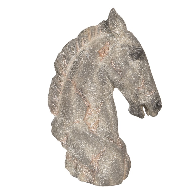 2Clayre & Eef Figurine Horse 27x17x39 cm Grey 2Clayre & Eef Figurine Horse 27x17x39 cm Grey