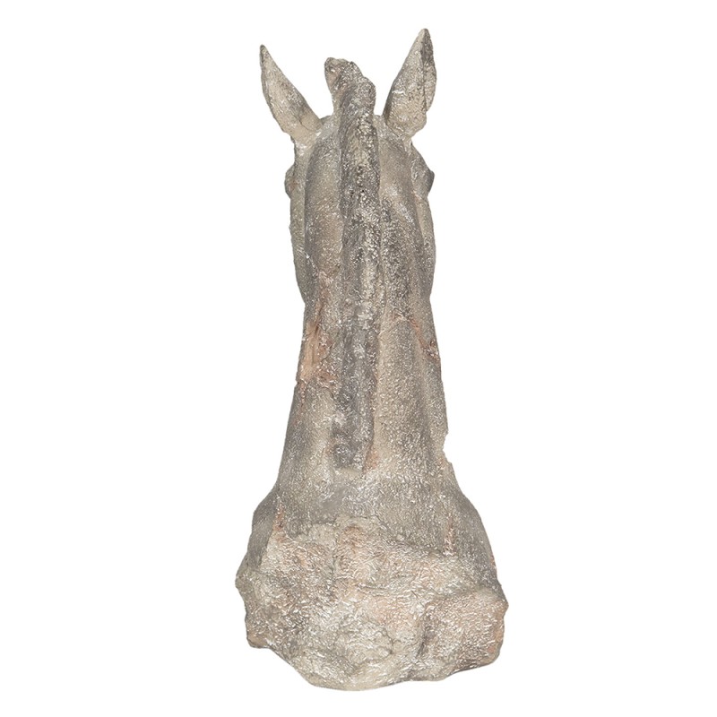 Clayre & Eef Figurine Horse 27x17x39 cm Grey Polyresin