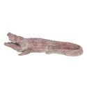Clayre & Eef Figurine Crocodile 46x21x12 cm Rouge Polyrésine Crocodile