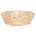 Clayre & Eef Storage Basket Ø 26x8 cm Beige Seagrass Round