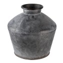 Clayre & Eef Vase Ø 39x38 cm Grau Metall Rund