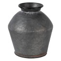 Clayre & Eef Vase Ø 39x38 cm Grey Metal Round