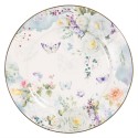 Clayre & Eef Breakfast Plate Ø 19 cm White Blue Porcelain Round Flowers