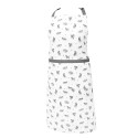 Clayre & Eef Kitchen Apron 70x85 cm Grey White Cotton Cats