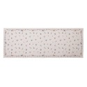 Clayre & Eef Chemin de table 50x140 cm Beige Bleu Coton Rectangle Poulet et coq