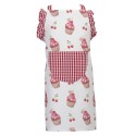 Clayre & Eef Kids' Kitchen Apron 48x56 cm Red Pink Cotton Cupcakes