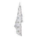 Clayre & Eef Tea Towel  50x70 cm Green Red Cotton Holly Leaves