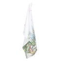 Clayre & Eef Asciugamani da cucina 50x70 cm Bianco Verde  Cotone Botanica della giungla