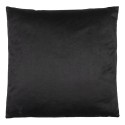 Clayre & Eef Coussin décoratif 45x45 cm Noir Blanc Synthétique Carré Fleurs