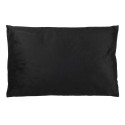 Clayre & Eef Decorative Cushion 60x40 cm Black White Polyester Rectangle Flowers