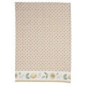 Clayre & Eef Geschirrtuch 50x70 cm Beige Gelb Baumwolle Rechteck Zitrone