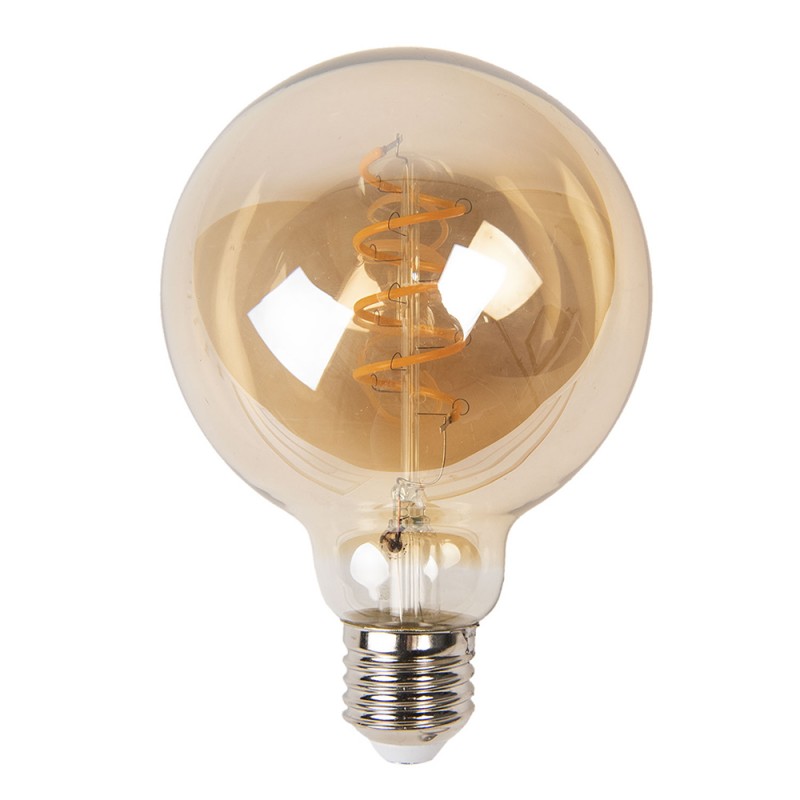 Clayre & Eef LED-Lampe Glas Rund