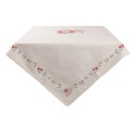 Clayre & Eef Nappe 100x100 cm Beige Coton Carré Roses