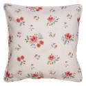 Clayre & Eef Cushion Cover 40x40 cm Beige Cotton Roses