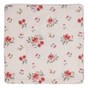 Clayre & Eef Cushion Cover 40x40 cm Beige Cotton Roses