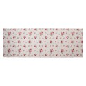 Clayre & Eef Chemin de table 50x140 cm Beige Coton Rectangle Roses