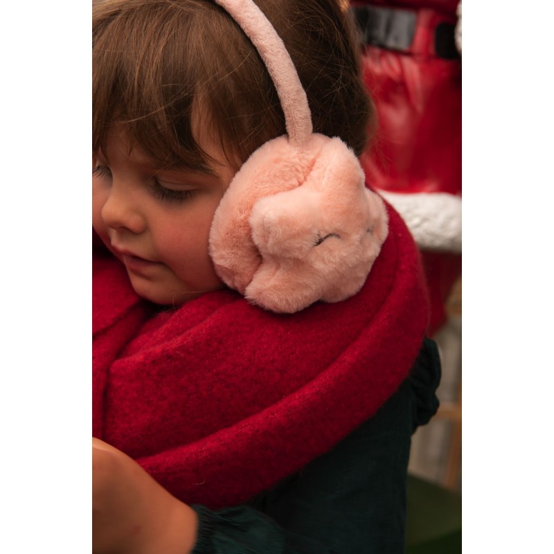 Melady Kids' Ear Warmers Pink Polyester