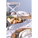 Clayre & Eef Asciugamani da cucina 50x70 cm Blu Bianco  Cotone Rettangolo Pesci