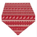 Clayre & Eef Table Runner 50x160 cm Red Beige Cotton Deer and Christmas