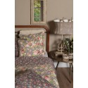 Clayre & Eef Bedspread 1-persoons Grey Green Polyester Cotton Rectangle Flowers