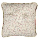Clayre & Eef Federa per cuscino 40x40 cm Beige Rosa  Poliestere Cotone Quadrato Fiori