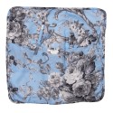 Clayre & Eef Federa per cuscino 40x40 cm Blu Poliestere Quadrato Fiori