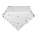 Clayre & Eef Nappe 150x250 cm Blanc Marron Coton Rectangle Lapin