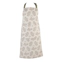 Clayre & Eef Kitchen Apron 70x85 cm Beige Green Cotton Pine Branch