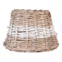 Clayre & Eef Abat-jour Ø 23x17 cm Beige Rotin Rond Rayure