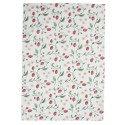 Clayre & Eef Tea Towel  50x70 cm White Red Cotton Strawberries