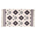 Clayre & Eef Rug 140x200 cm White Black Cotton Rectangle