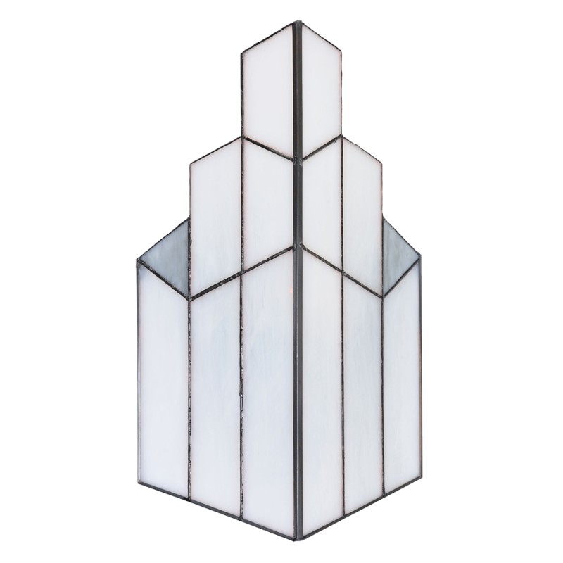 LumiLamp Wandleuchte Tiffany 36x4x21 cm  Weiß Glas