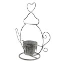 Clayre & Eef Plant Holder Teapot 45x20x48 cm Grey Iron