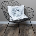 Clayre & Eef Kissenbezug 45x45 cm Weiß Polyester Quadrat Engel