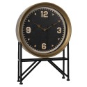Clayre & Eef Horloge sur pied 35x8x53 cm Noir Couleur or Fer Verre