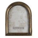 Clayre & Eef Photo Frame 13x18 cm Gold colored Plastic Semicircle