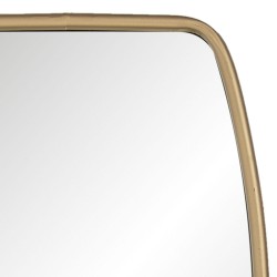 Clayre & Eef Wandspiegel 52S139 35*60 cm Goldfarbig Holz Rechteckig Spiegel Groß Schminkspiegel