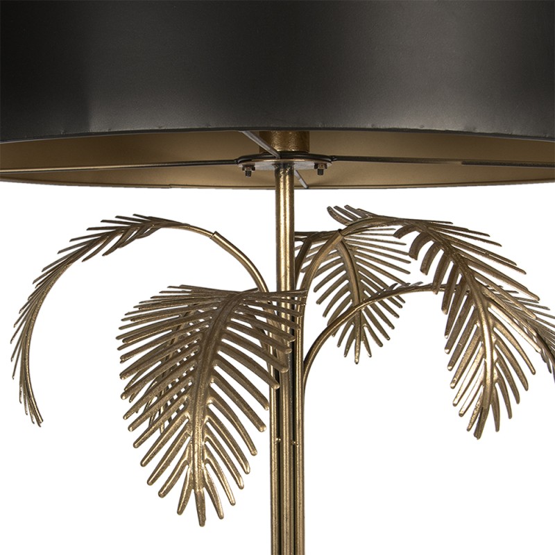 Clayre & Eef Floor Lamp Ø 60x165 cm  Gold colored Black Iron Rectangle