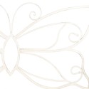 2Clayre & Eef Banc de jardin 108x55x99 cm Blanc Fer Rectangle