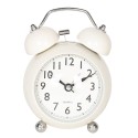2Clayre & Eef Alarm Clock  9*5*12 cm Beige Metal Glass