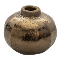 Clayre & Eef Vase Ø 12x10 cm Kupferfarbig Keramik Rund