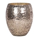 Clayre & Eef Teelichthalter Ø 14x11 cm Goldfarbig Glas
