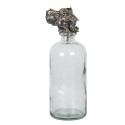 Clayre & Eef Decorative Bottle Ø 10x33 cm Glass Plastic Elephant