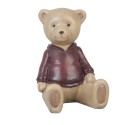 2Clayre & Eef Figurine Bear 8x6x9 cm Brown Plastic