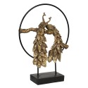 Clayre & Eef Figurine Peacock 38x38x49 cm Gold colored Polyresin