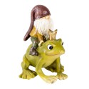 Clayre & Eef Figurine Frog 7x7x9 cm Green Polyresin