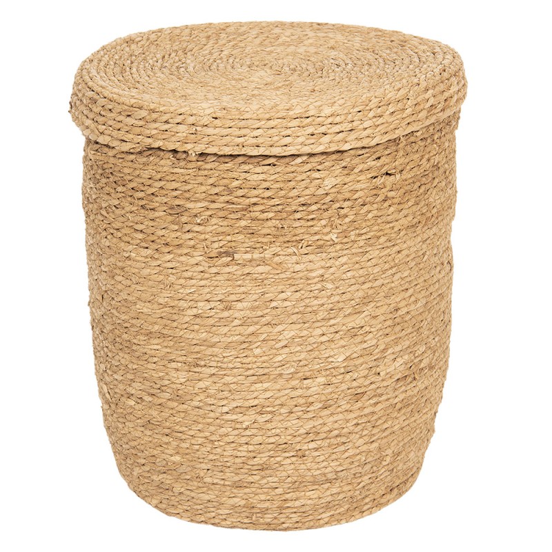 2Clayre & Eef Baskets Set of 3 Ø 40*46 cm Beige Seagrass